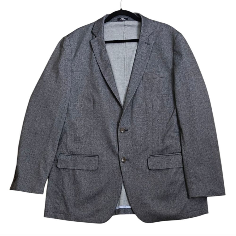 Haggar In Motion Tailored Fit The Knit Blazer In Gray Size 44 L